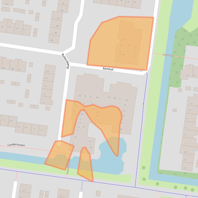 Kaart van postcodegebied 3755JB.