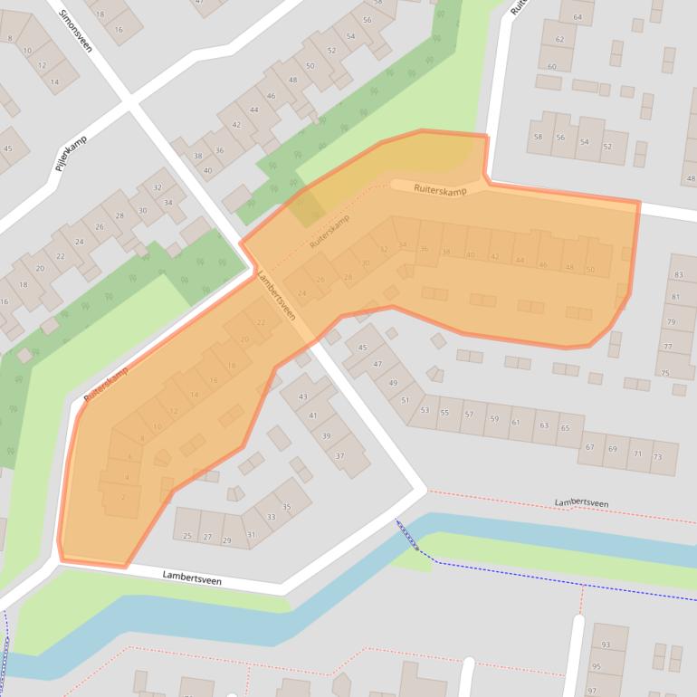 Kaart van postcodegebied 3755JG.