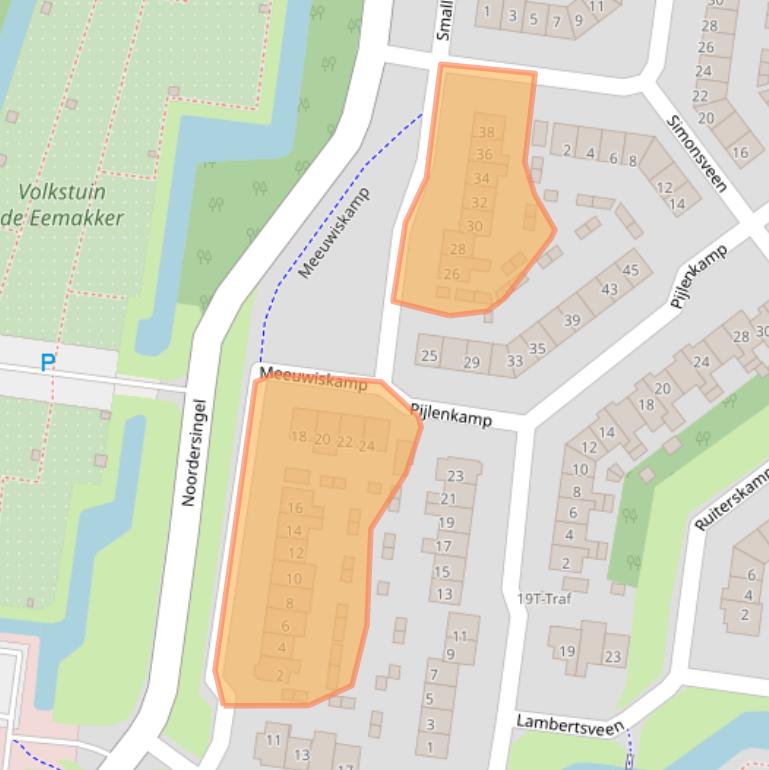 Kaart van postcodegebied 3755JN.