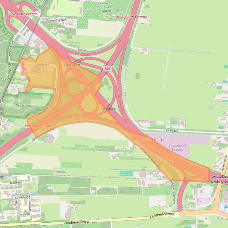 Kaart van postcodegebied 3755MT.
