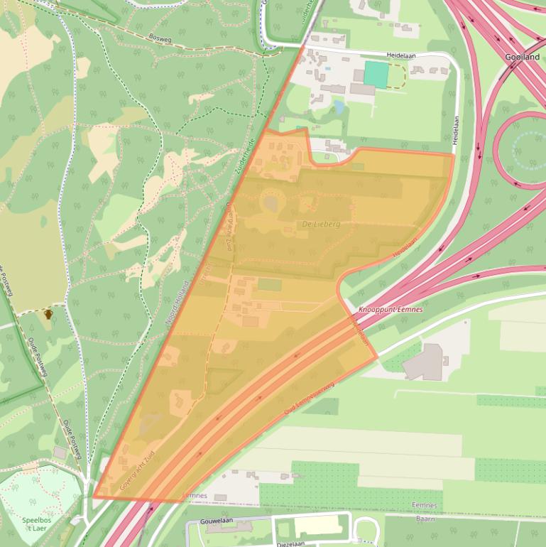 Kaart van postcodegebied 3755MZ.