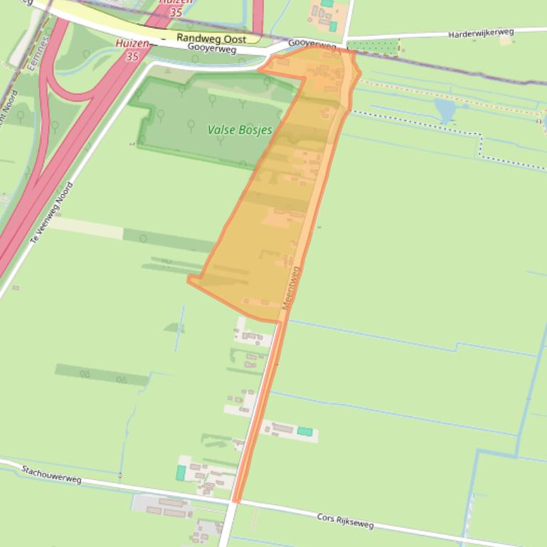 Kaart van postcodegebied 3755PD.