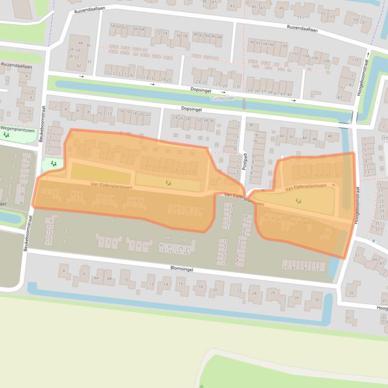 Kaart van postcodegebied 3755SL.