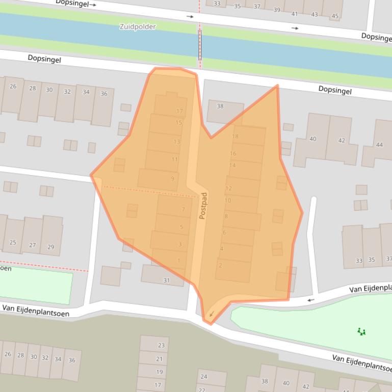 Kaart van postcodegebied 3755SM.