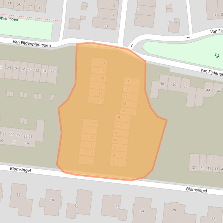 Kaart van postcodegebied 3755SR.