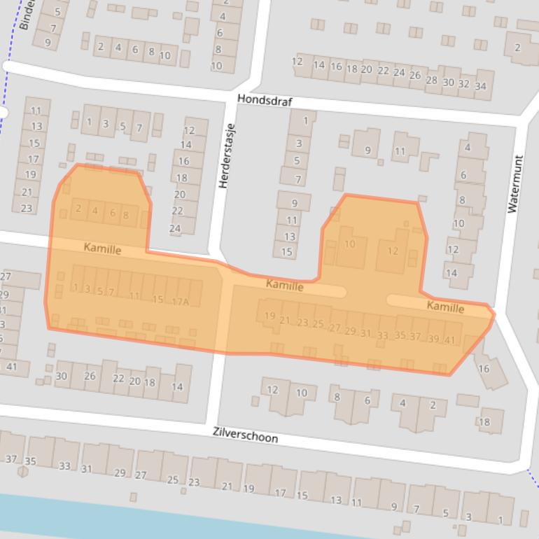 Kaart van postcodegebied 3755TD.