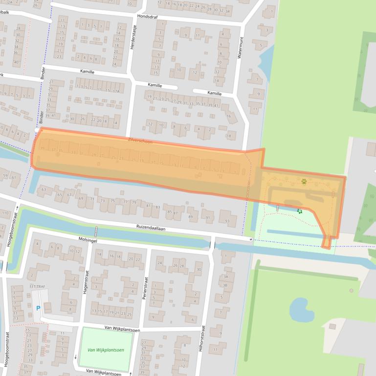 Kaart van postcodegebied 3755TH.
