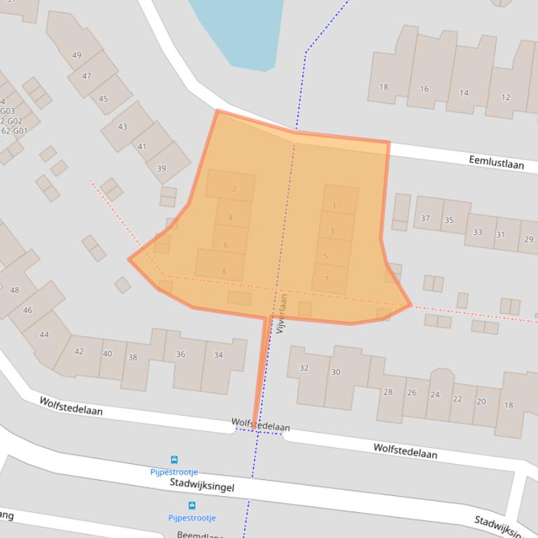 Kaart van postcodegebied 3755TP.