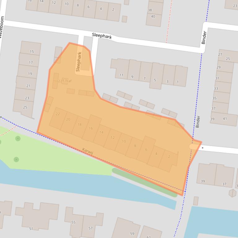 Kaart van postcodegebied 3755TT.