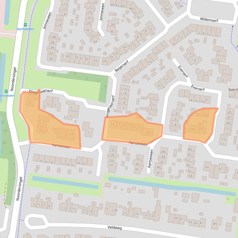 Kaart van postcodegebied 3755VA.