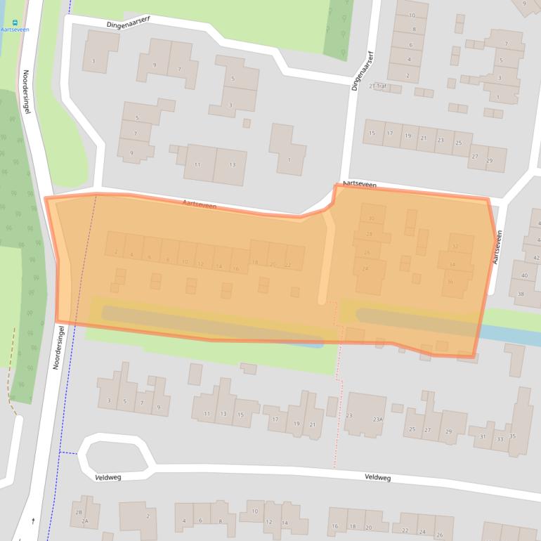 Kaart van postcodegebied 3755VC.