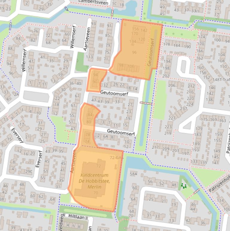 Kaart van postcodegebied 3755VE.