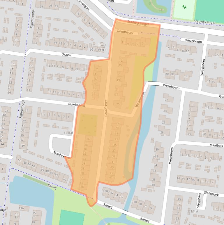 Kaart van postcodegebied 3755WC.
