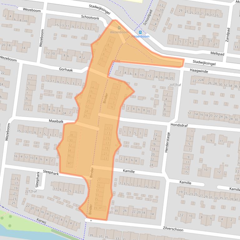 Kaart van postcodegebied 3755WP.