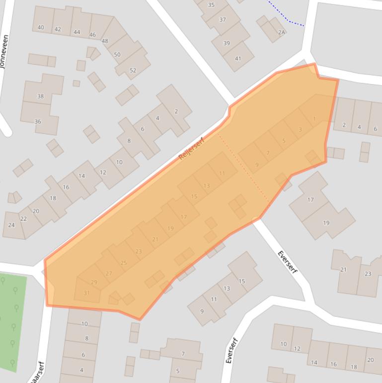 Kaart van postcodegebied 3755XD.