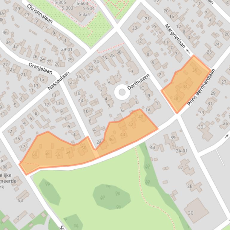 Kaart van postcodegebied 3761AC.