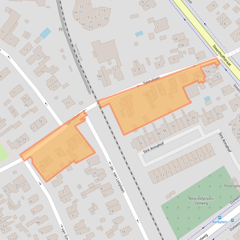 Kaart van postcodegebied 3761AK.