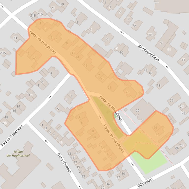 Kaart van postcodegebied 3761AR.