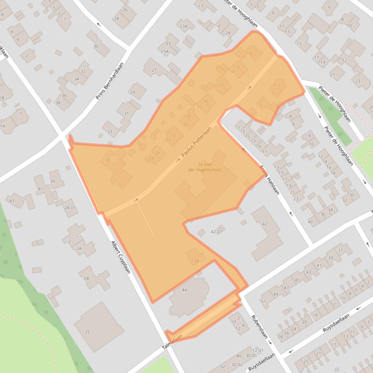 Kaart van postcodegebied 3761AT.