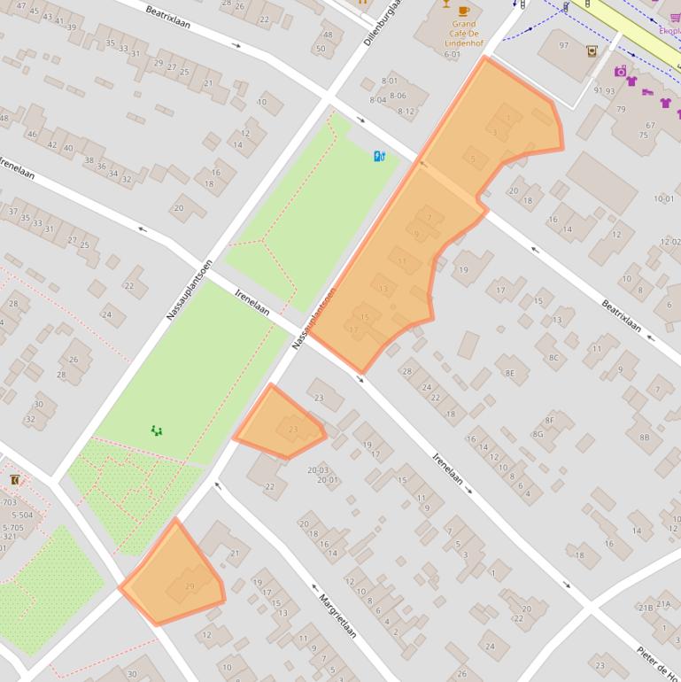 Kaart van postcodegebied 3761BH.