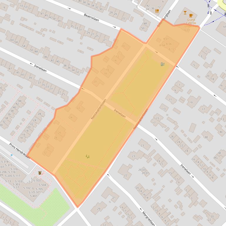 Kaart van postcodegebied 3761BJ.