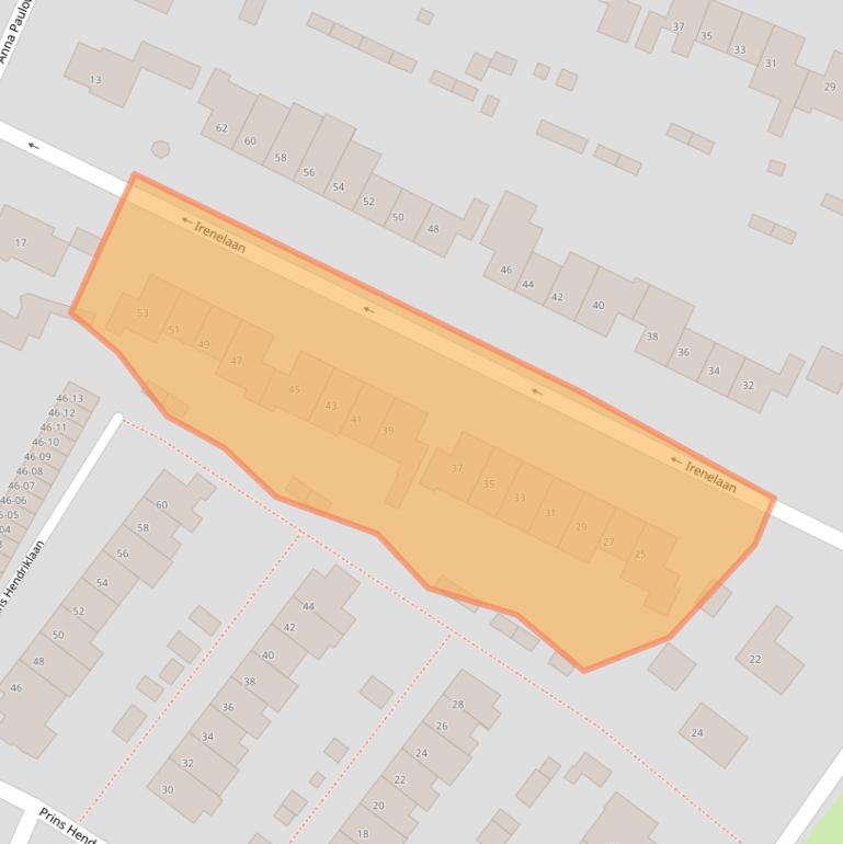 Kaart van postcodegebied 3761BL.