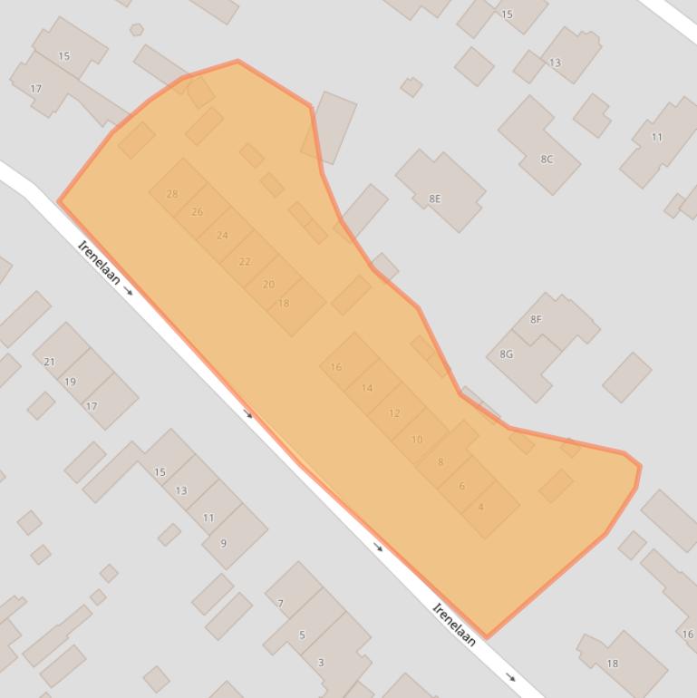 Kaart van postcodegebied 3761BM.