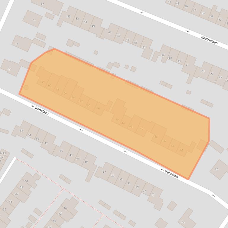 Kaart van postcodegebied 3761BN.