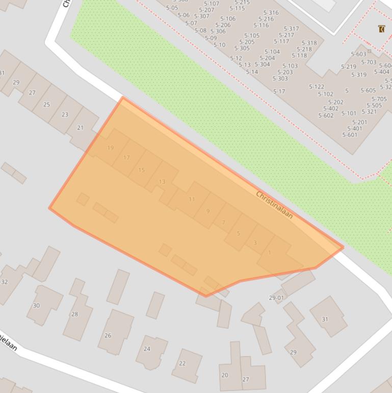 Kaart van postcodegebied 3761BP.