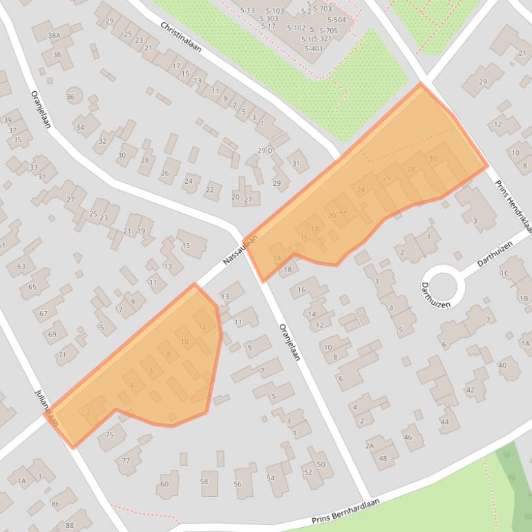 Kaart van postcodegebied 3761BT.