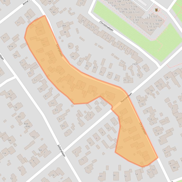 Kaart van postcodegebied 3761BV.