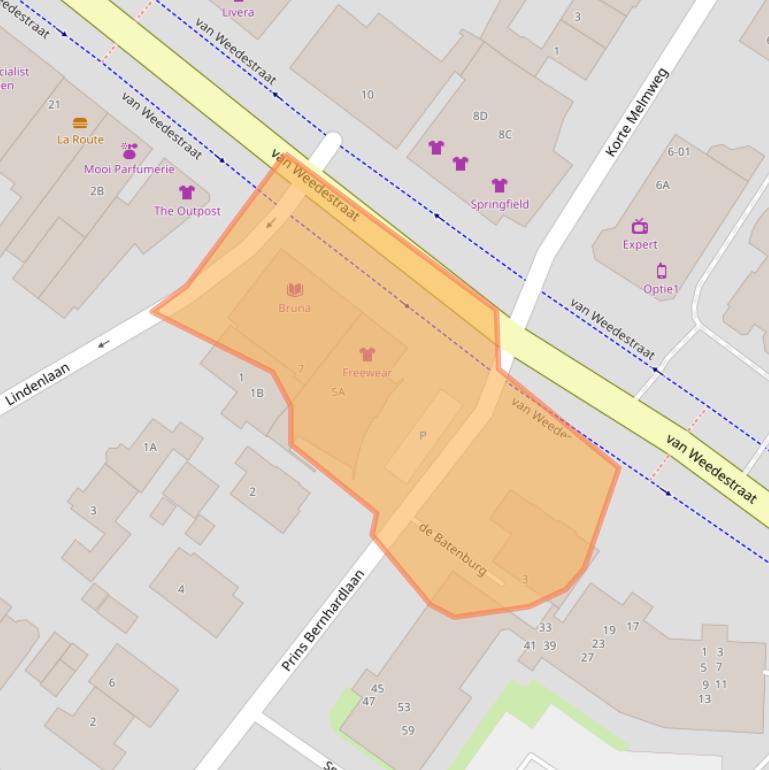 Kaart van postcodegebied 3761CA.