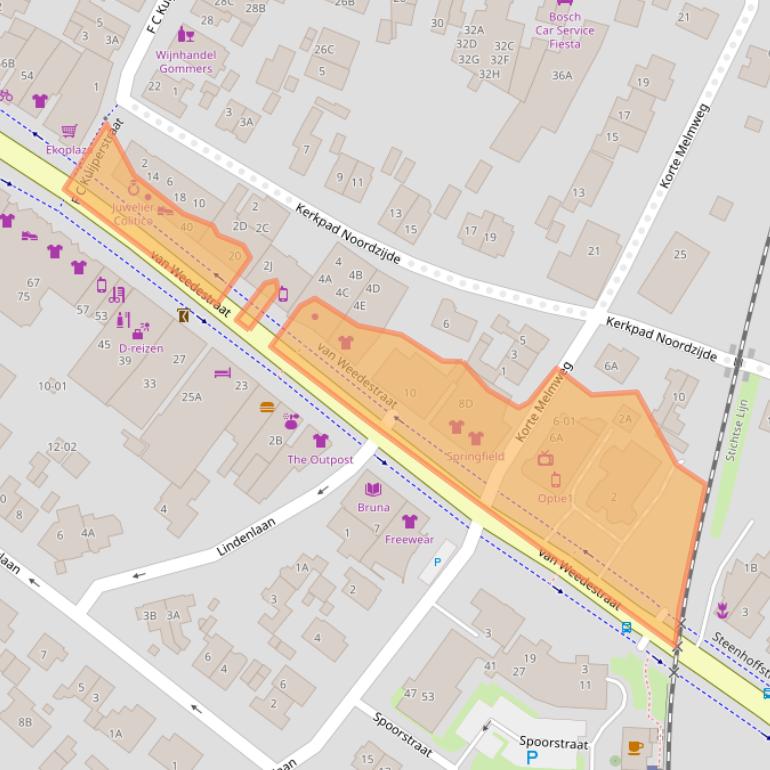 Kaart van postcodegebied 3761CE.