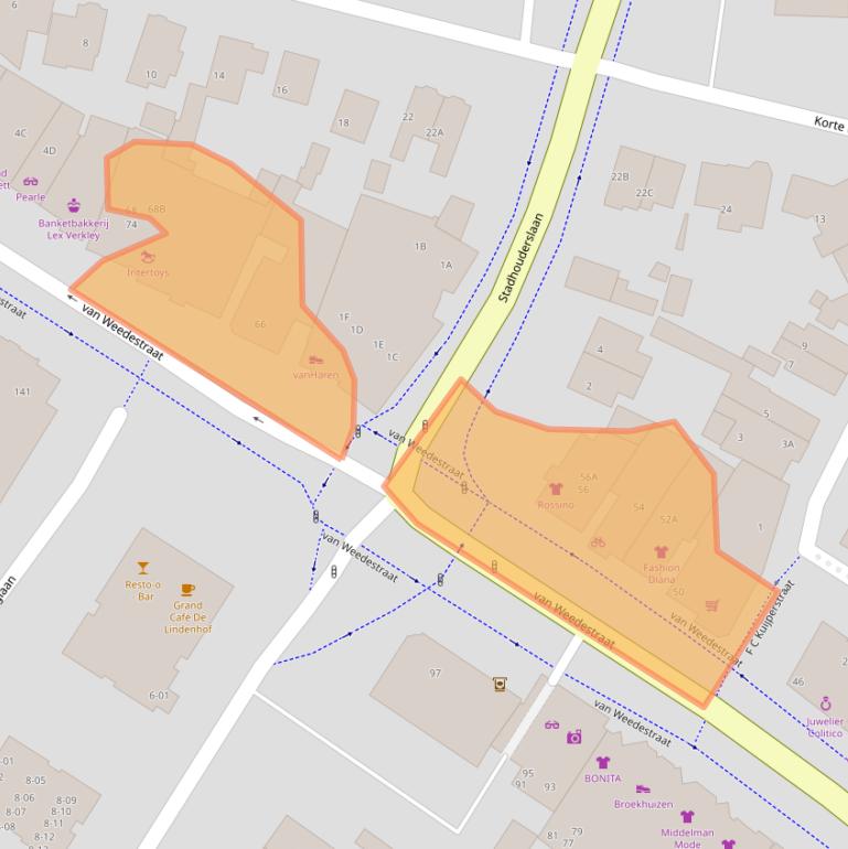 Kaart van postcodegebied 3761CG.