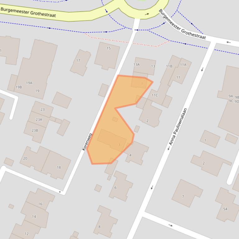 Kaart van postcodegebied 3761CT.