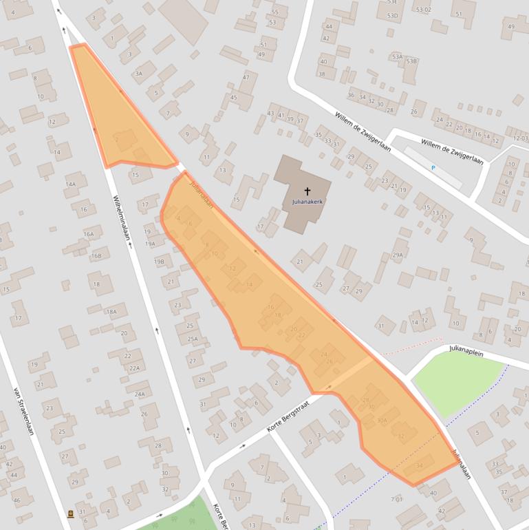Kaart van postcodegebied 3761DE.