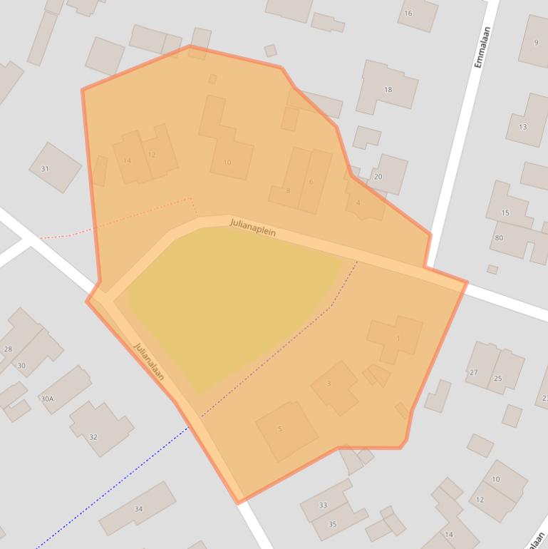 Kaart van postcodegebied 3761DL.