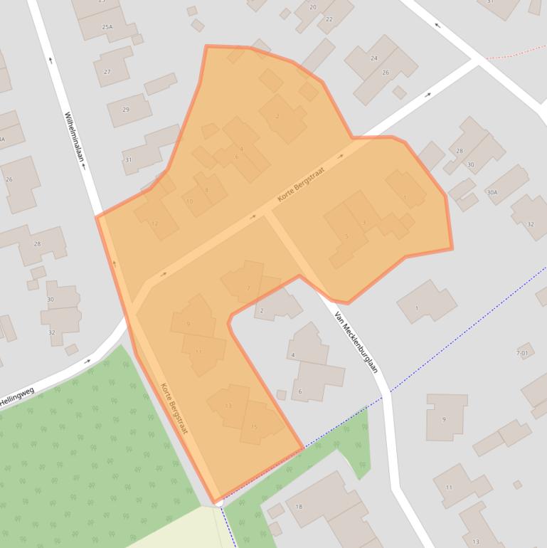 Kaart van postcodegebied 3761DR.