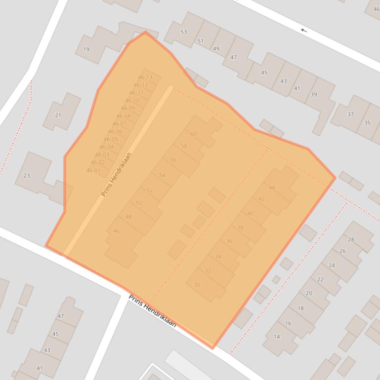 Kaart van postcodegebied 3761DW.