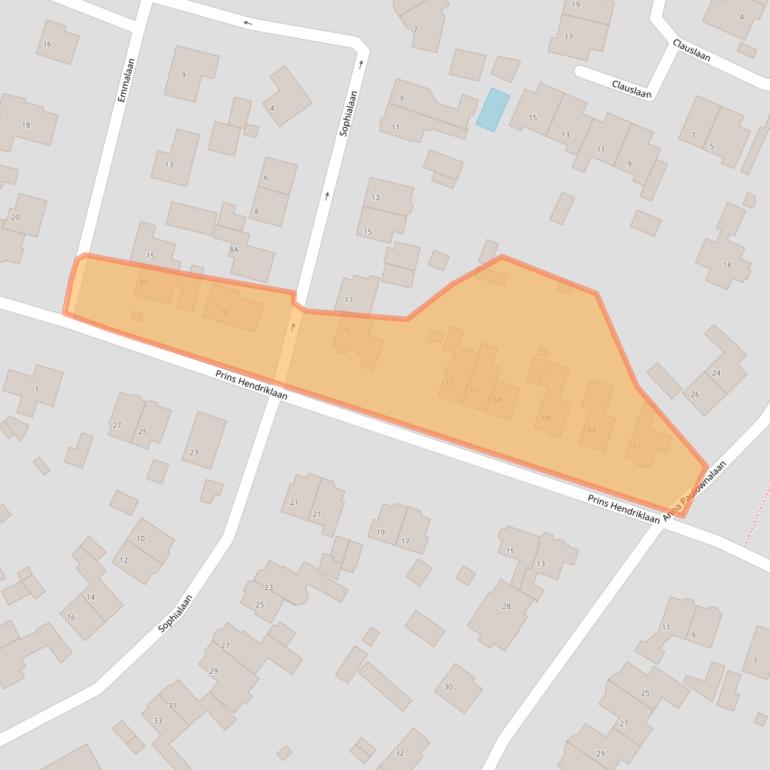 Kaart van postcodegebied 3761DX.