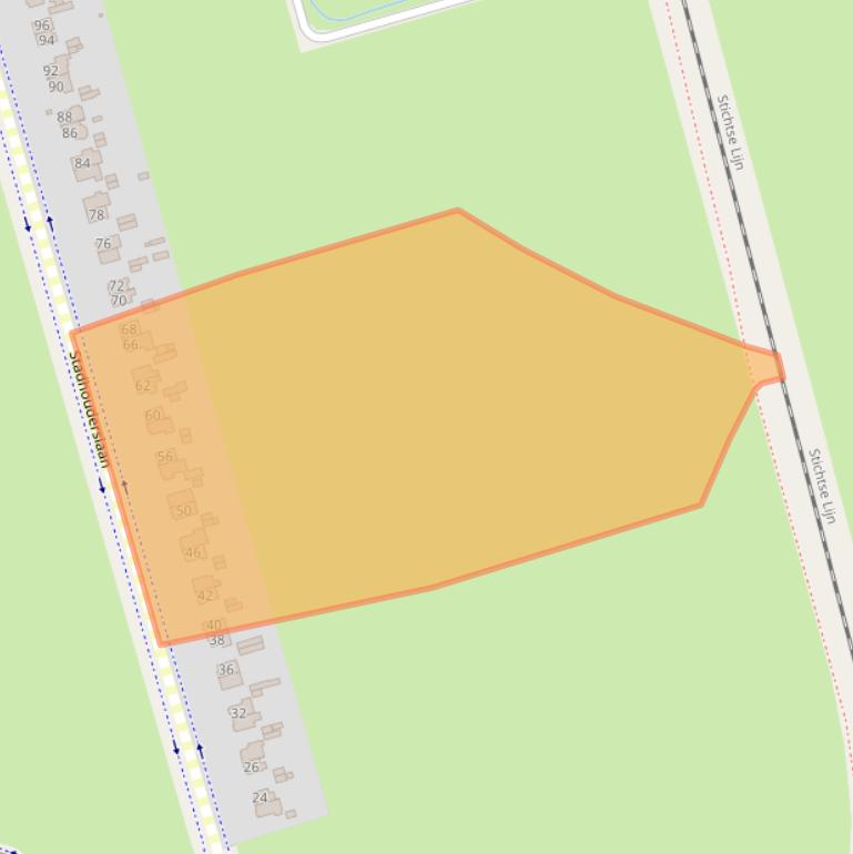 Kaart van postcodegebied 3761EM.