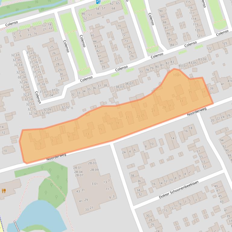 Kaart van postcodegebied 3761ES.
