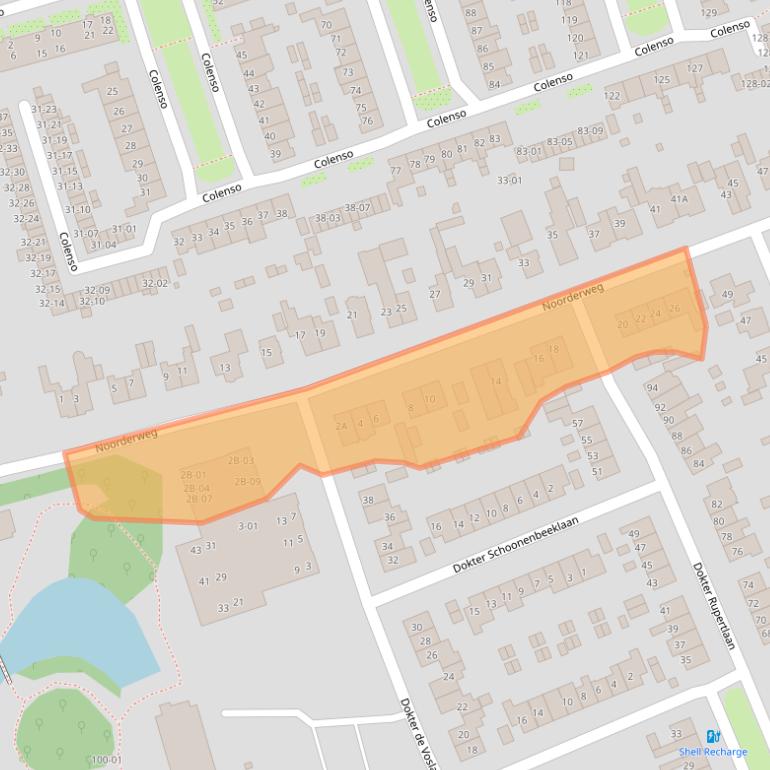 Kaart van postcodegebied 3761EW.