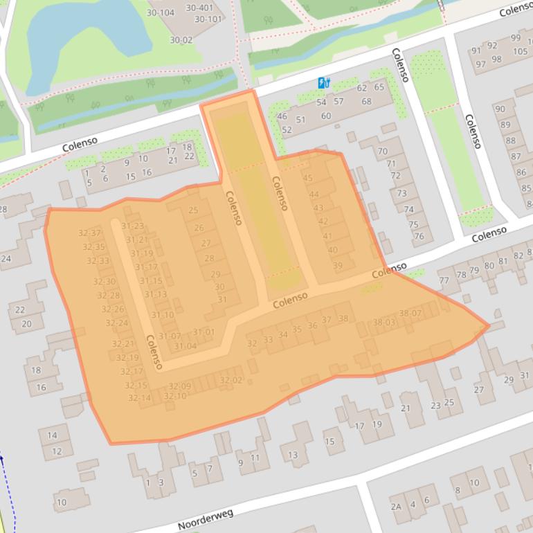 Kaart van postcodegebied 3761GG.