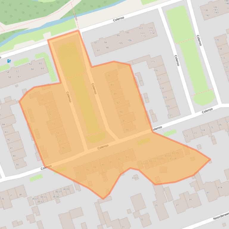 Kaart van postcodegebied 3761GJ.