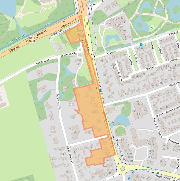 Kaart van postcodegebied 3761HA.