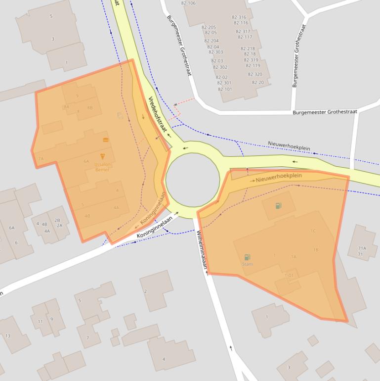 Kaart van postcodegebied 3761HD.