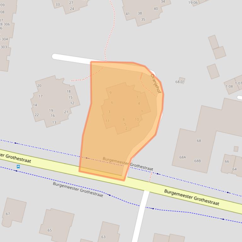 Kaart van postcodegebied 3761KA.