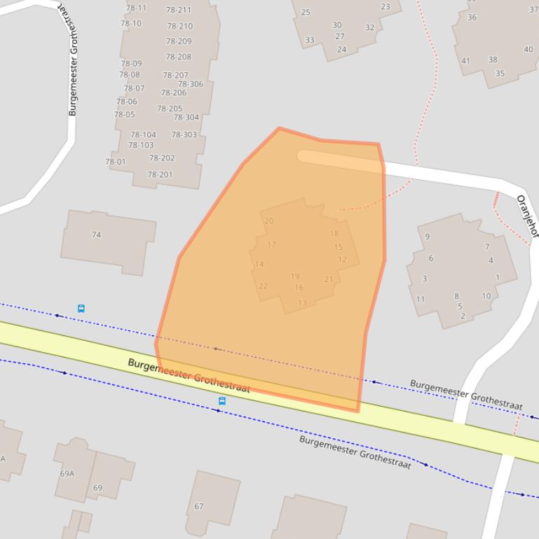 Kaart van postcodegebied 3761KB.