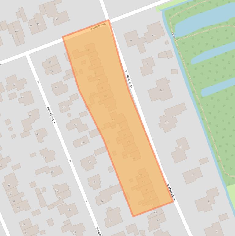 Kaart van postcodegebied 3761XK.